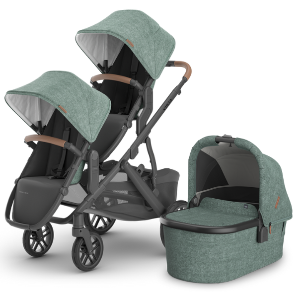 UPPAbaby Vista V3 Double Stroller + Bassinet