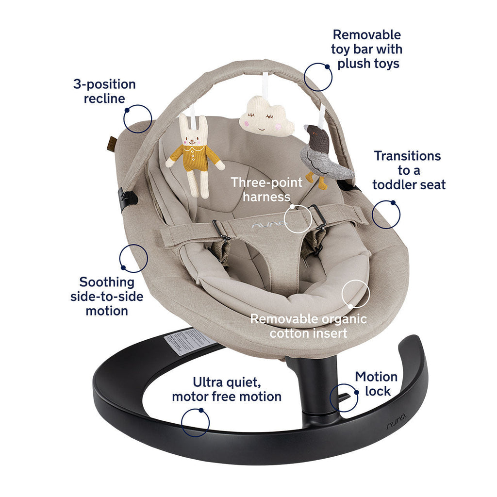 Nuna LEAF Grow Baby Seat with Toy Bar