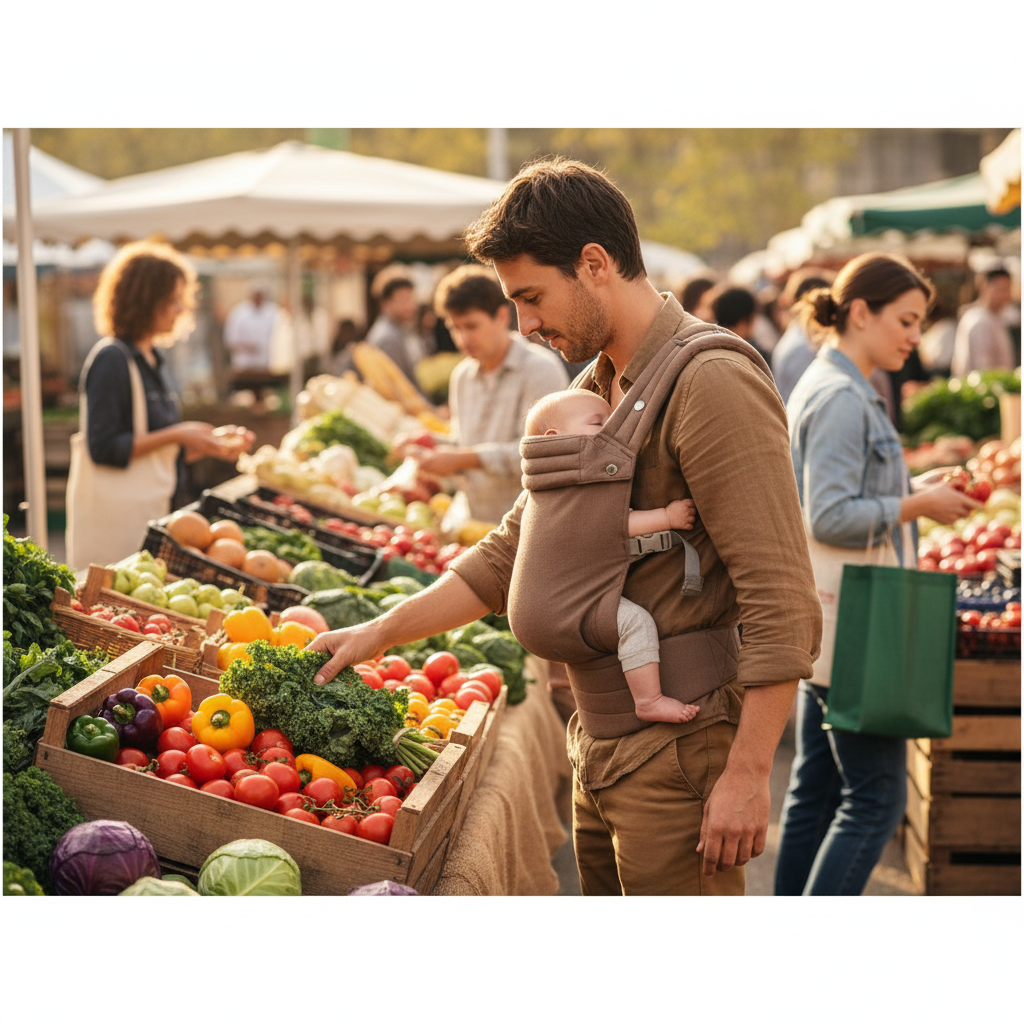 Porte-bébé en lin respirant, léger et confortable, adapté aux nouveau-nés aux tout-petits, accessoires pour bébé en lin naturel, écharpe