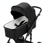 Luxury 3-in-1 Baby Pram Travel System, High-Landscape Lightweight Stroller, Easy Folding Aluminum Frame, Compact Pushchair for Newborn & Toddler