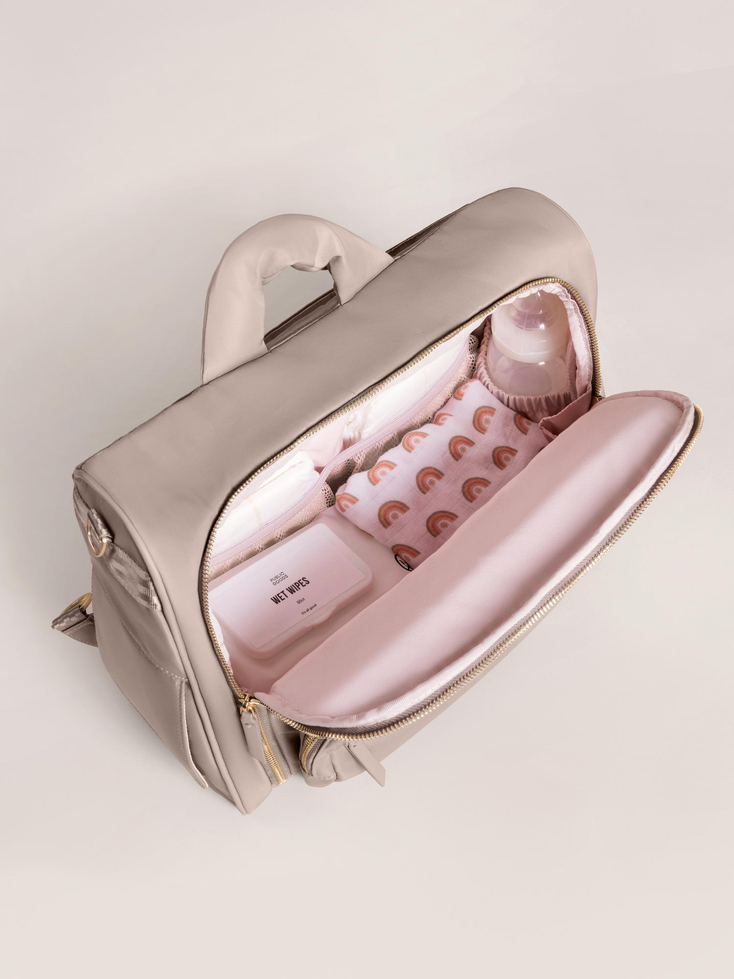JuJuBe Satchel Diaper Bag - Taupe