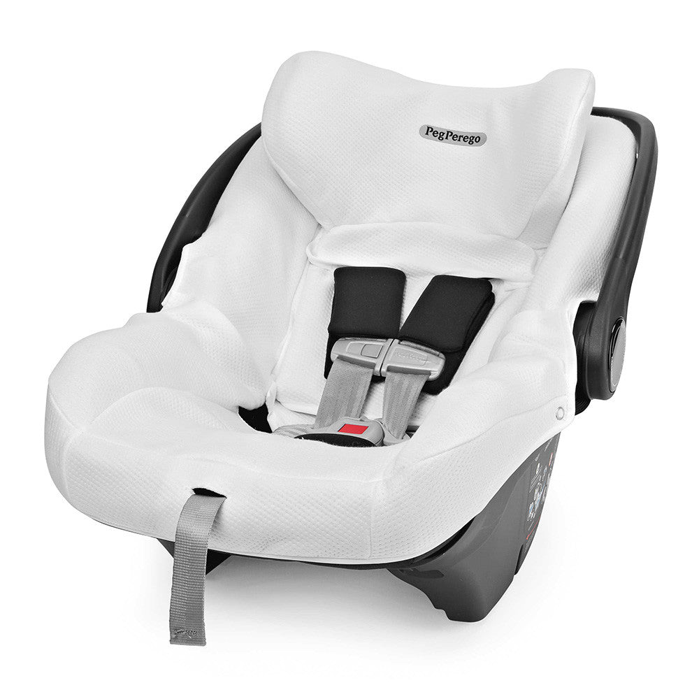 Peg Perego Clima Cover for Primo Viaggio All In One in White Tencel fabric