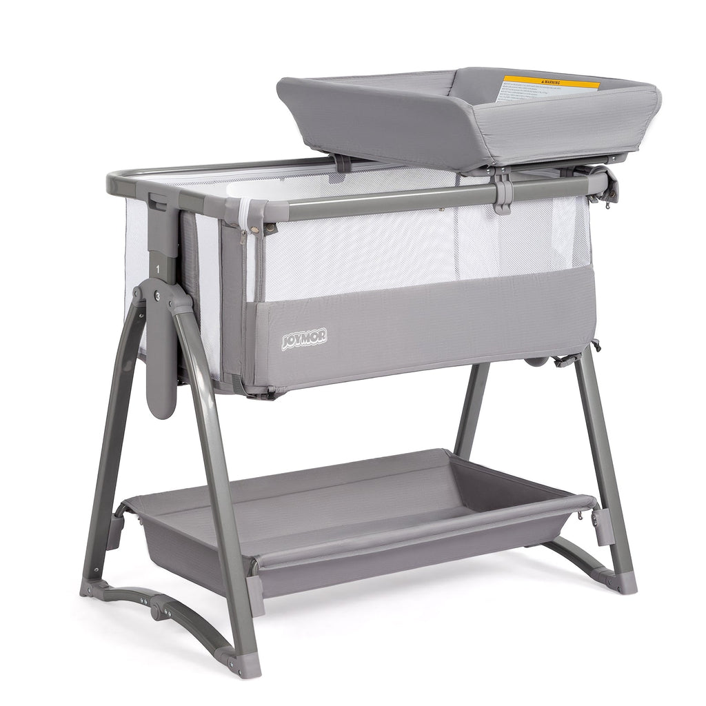 JOYMOR 5 in 1 Crib Bassinet Bedside Sleeper with Changing Table