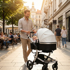 Ensemble Poussette bébé 3-en-1 (poussette + nacelle + siège auto)