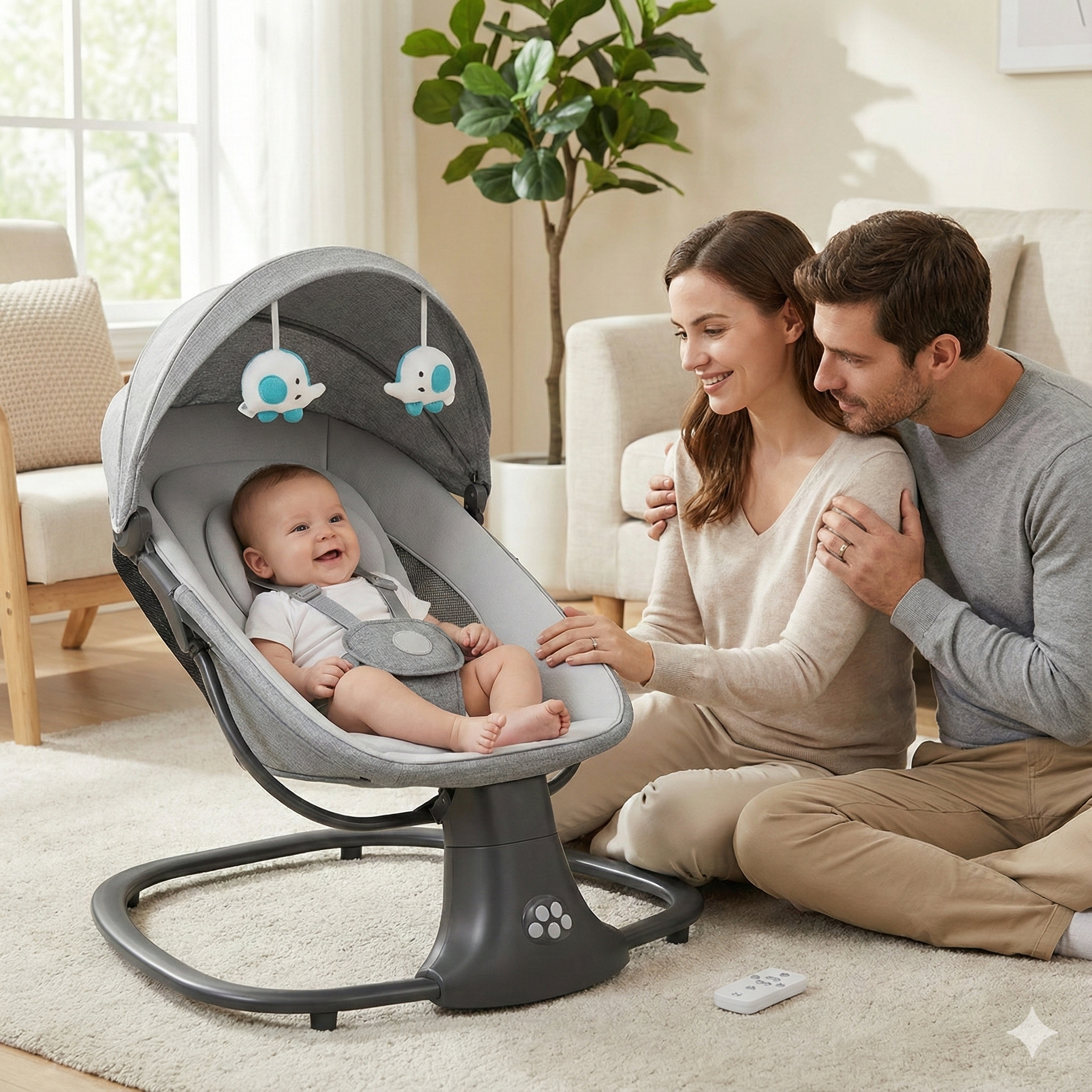 Balancelle électrique bébé avec télécommande