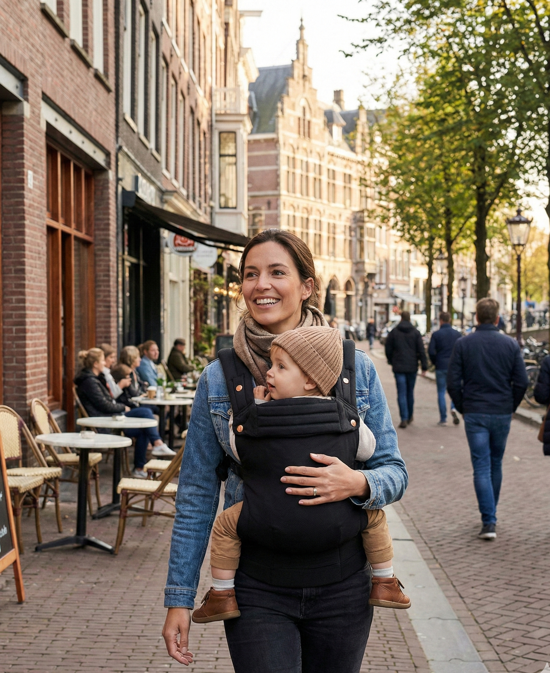 Porte-bébé ergonomique – Coton & lin