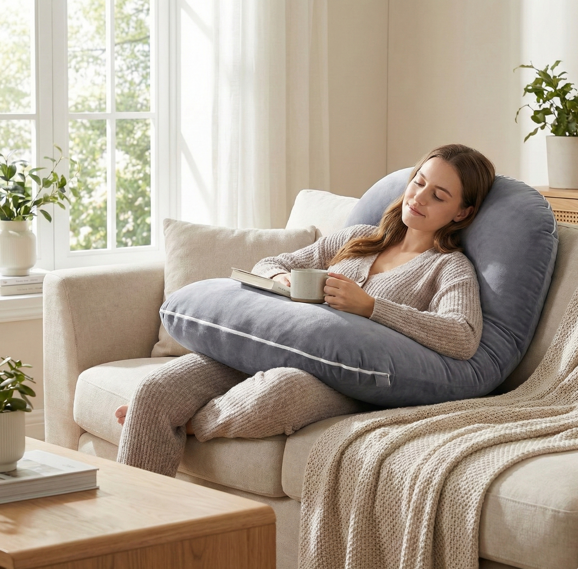 Coussin de maternité XXL en forme de U