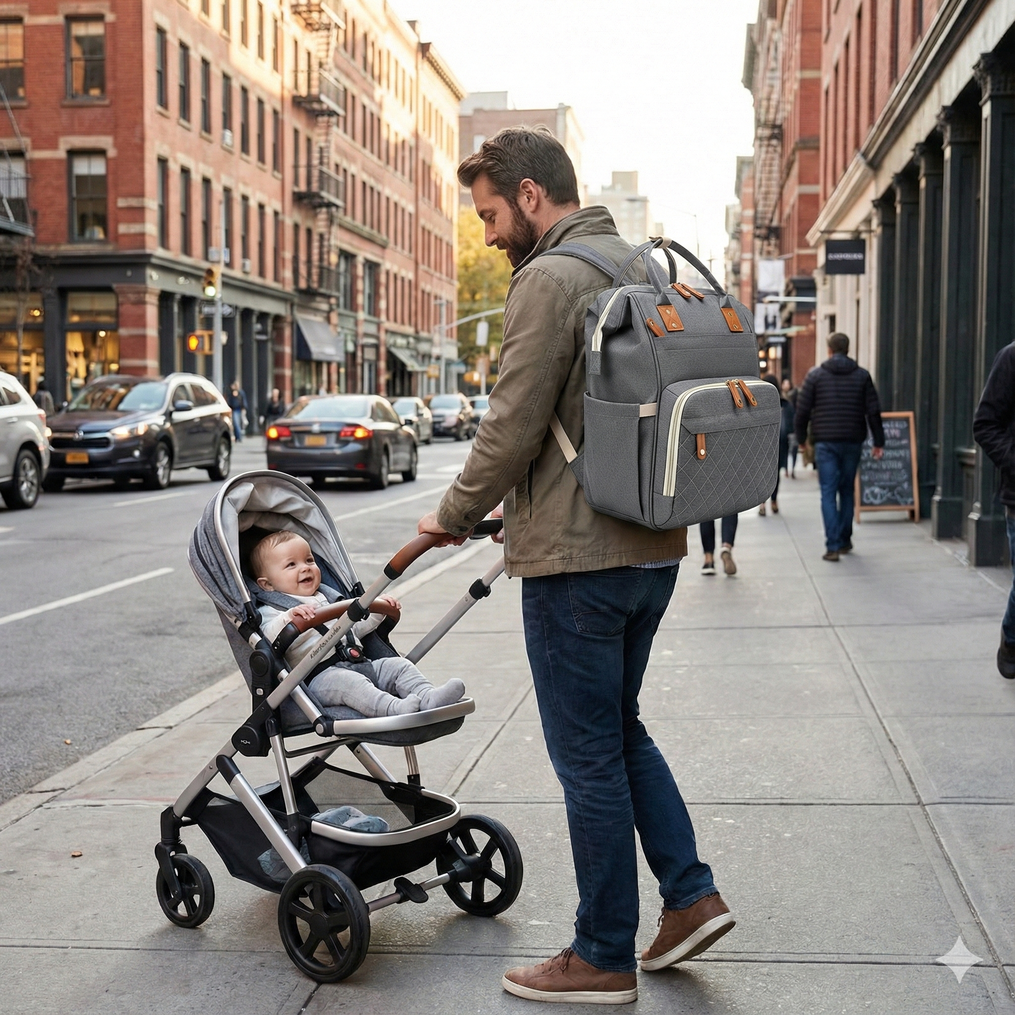 Sac à langer sac à dos – organisé et isotherme