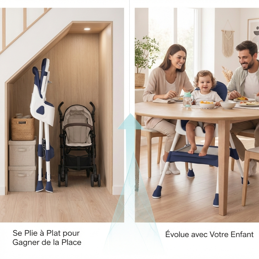 Chaise Haute Bébé Pliable E500