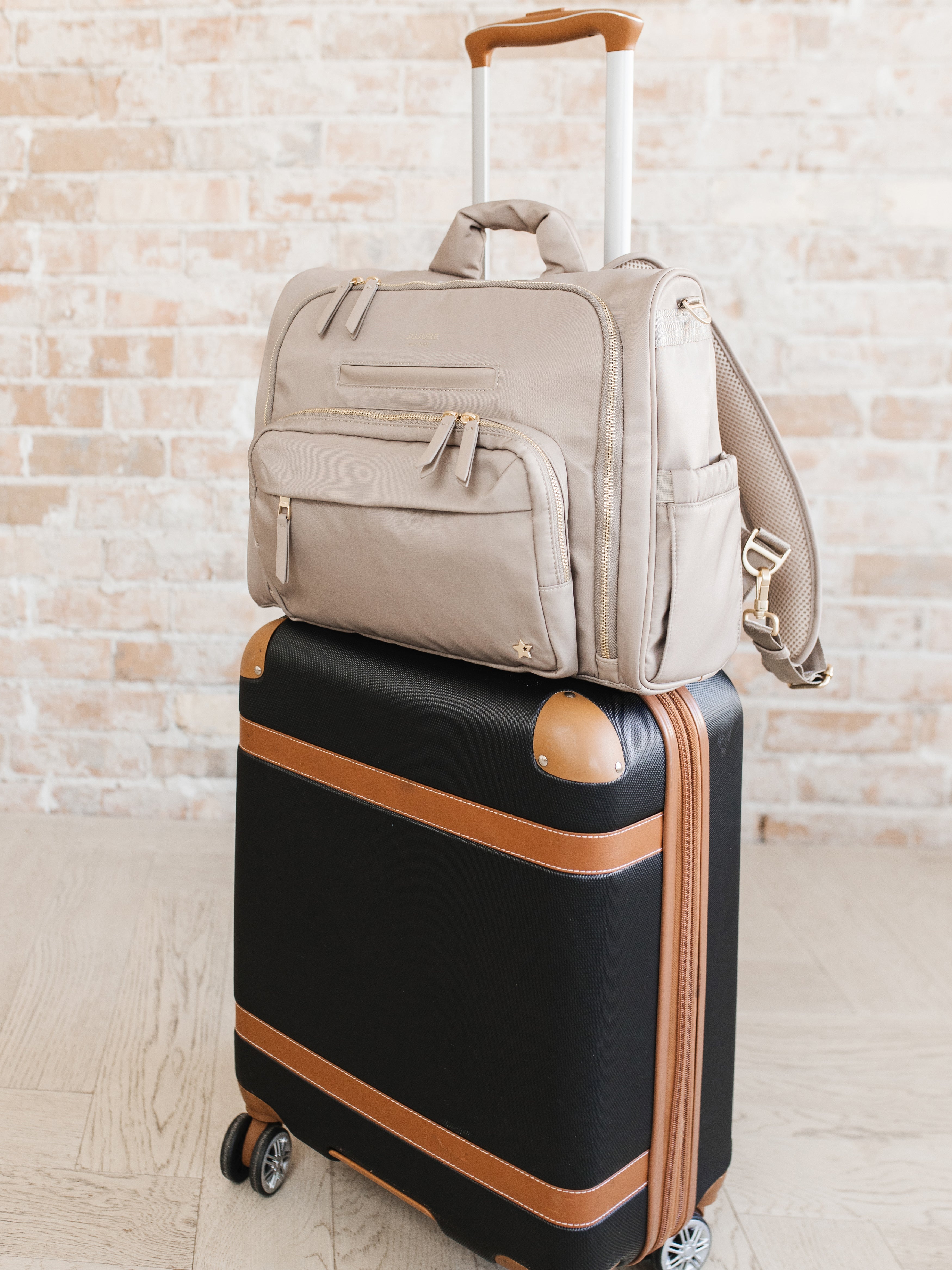 JuJuBe Satchel Diaper Bag - Taupe