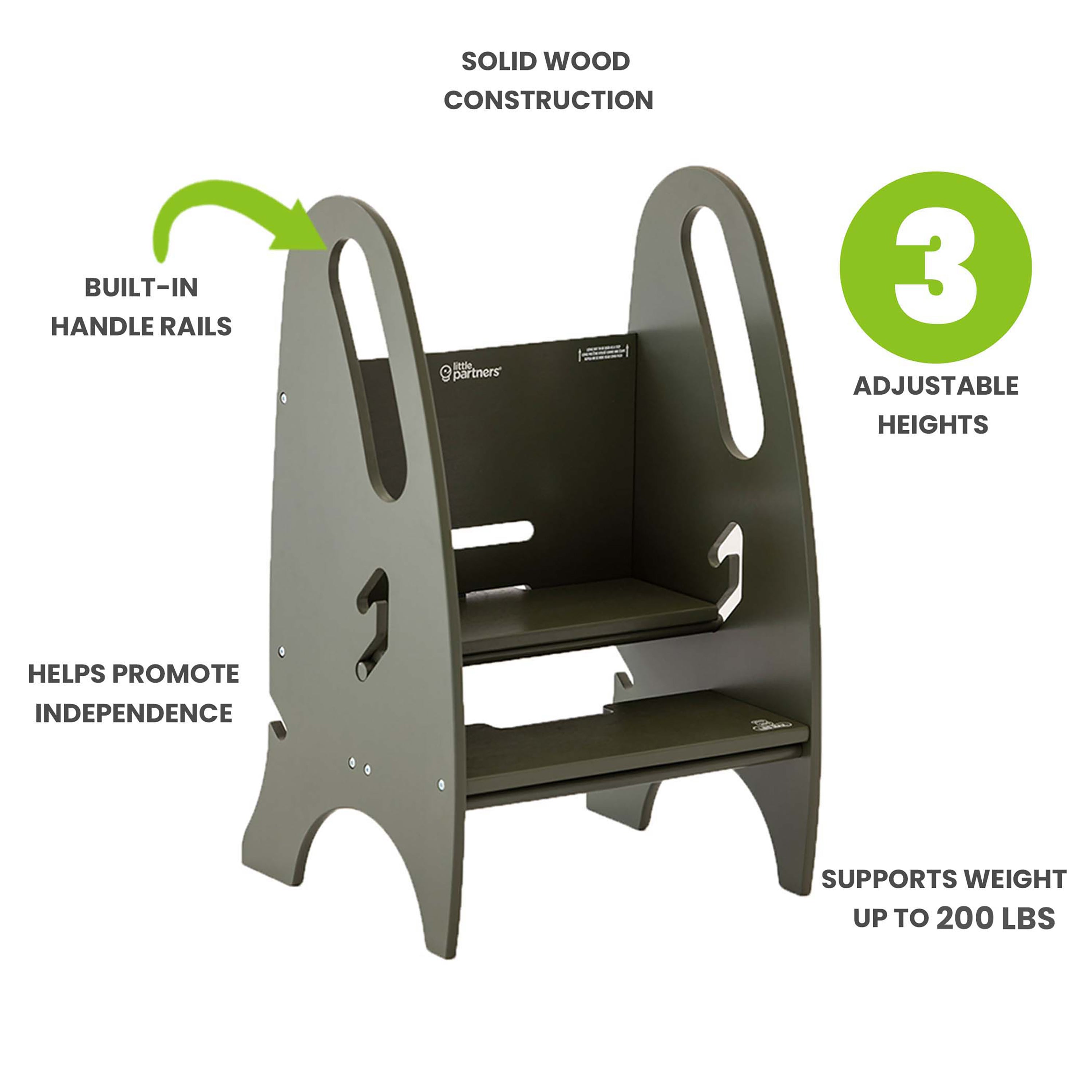Little Partners 3-in-1 Growing Step Stool