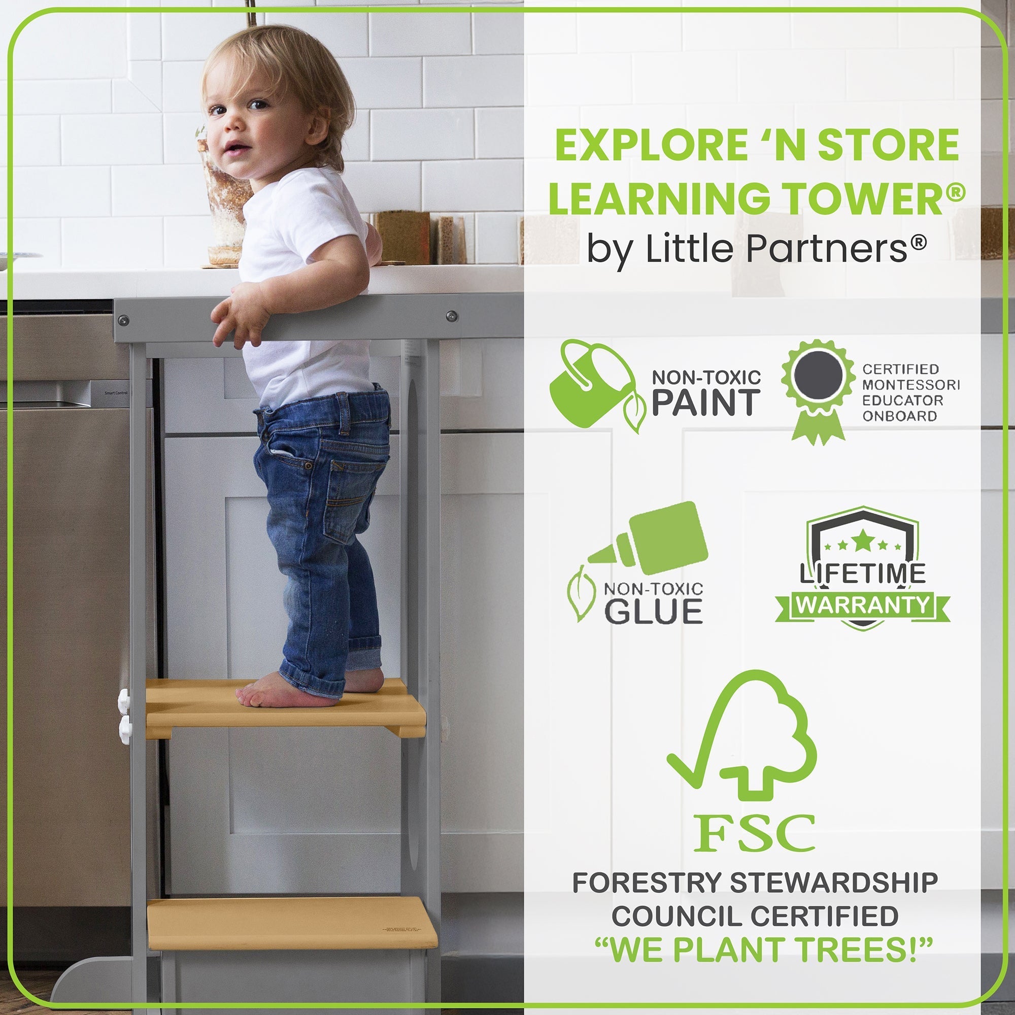 Little Partners Explore 'N Store Learning Tower® Toddler Tower
