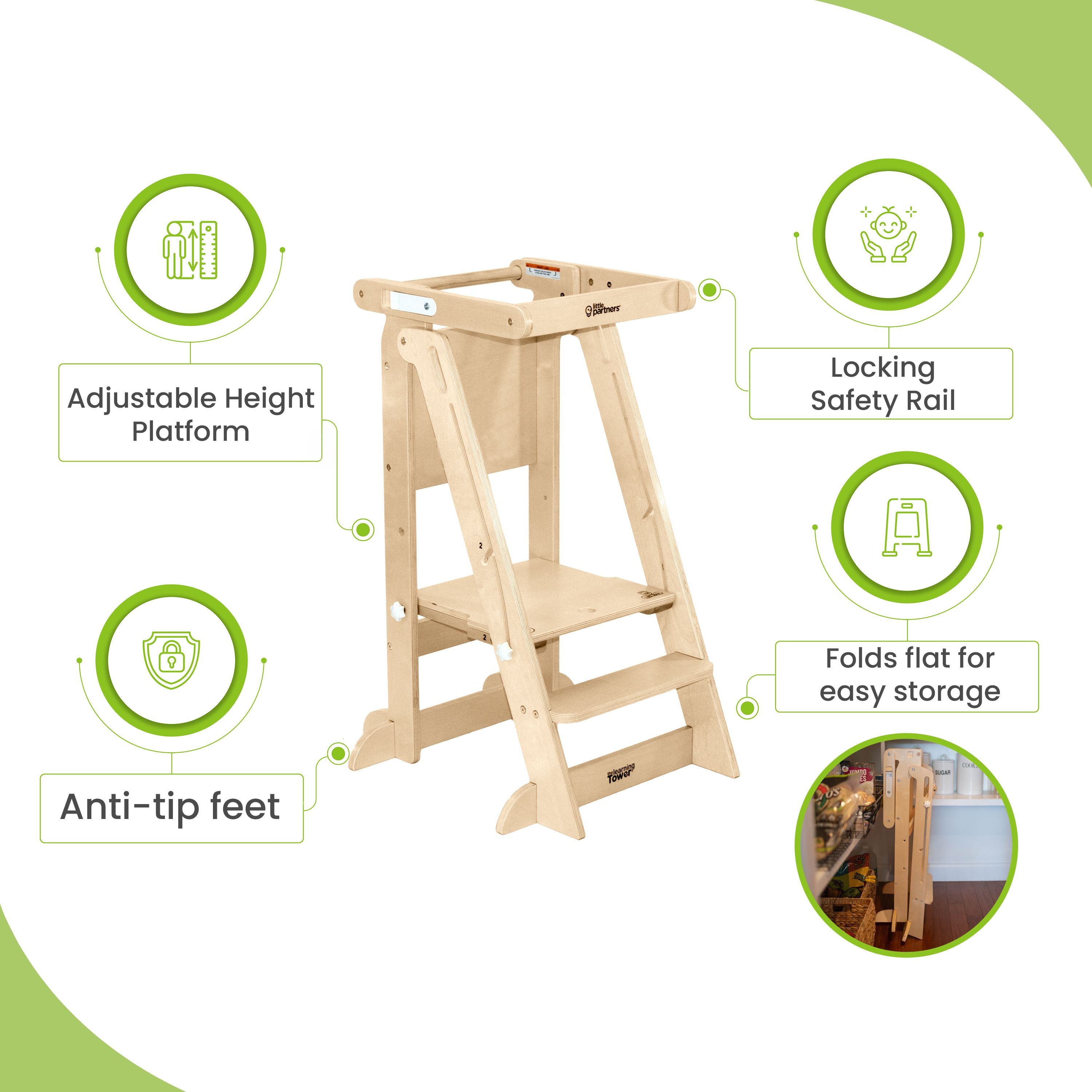 Little Partners Learn 'N Fold Learning Tower® Toddler Tower