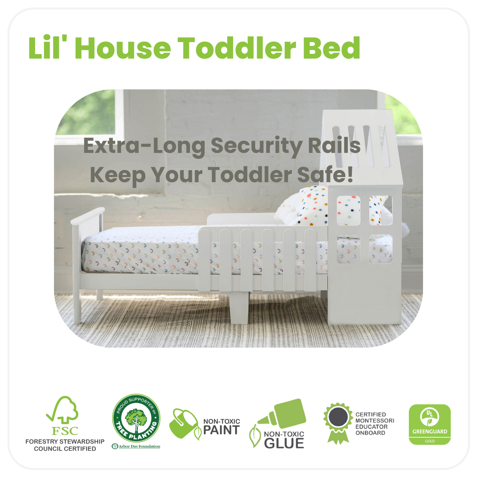 Little Partners Lil' House Toddler Bed