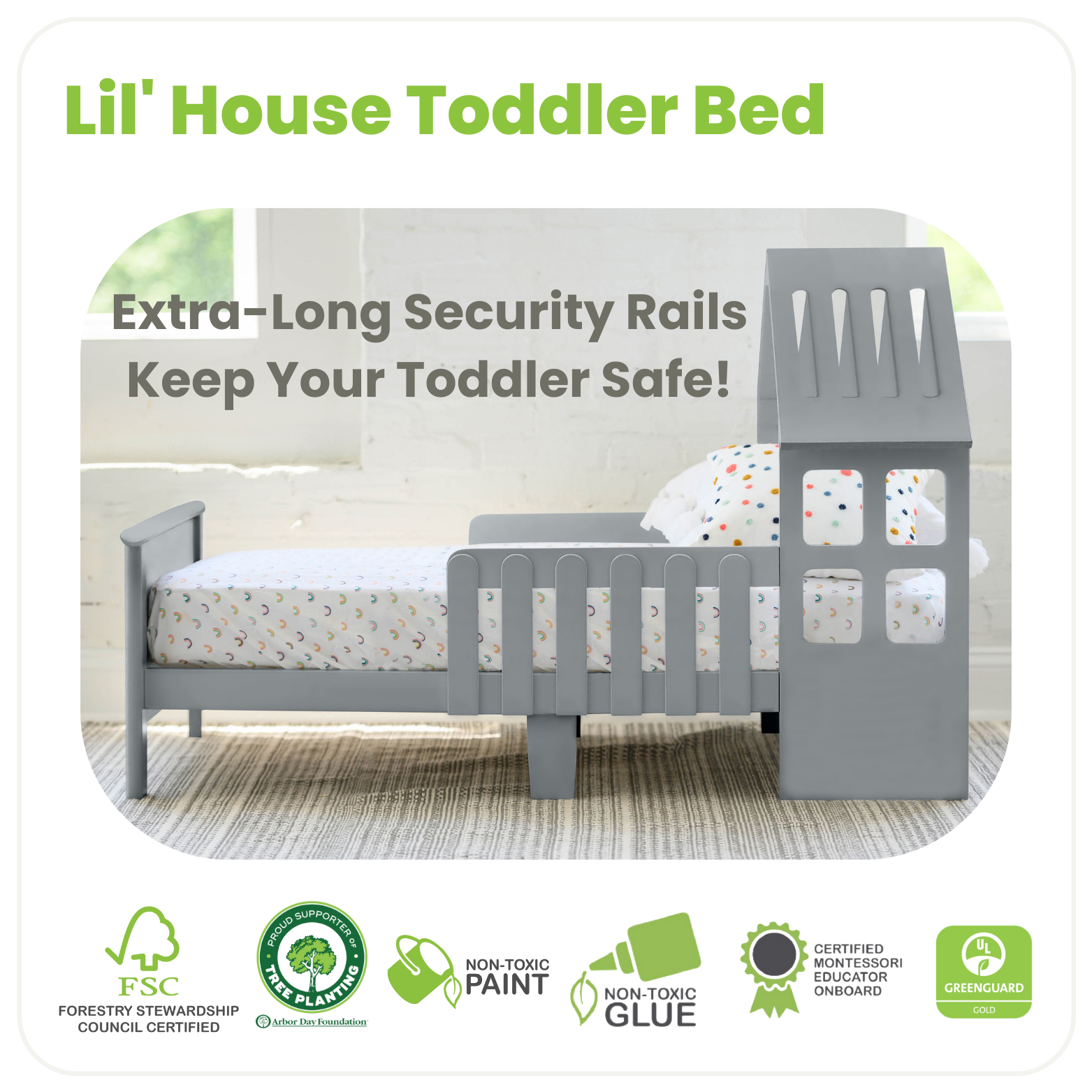 Little Partners Lil' House Toddler Bed