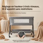 Lit cododo évolutif avec balancement + moustiquaire