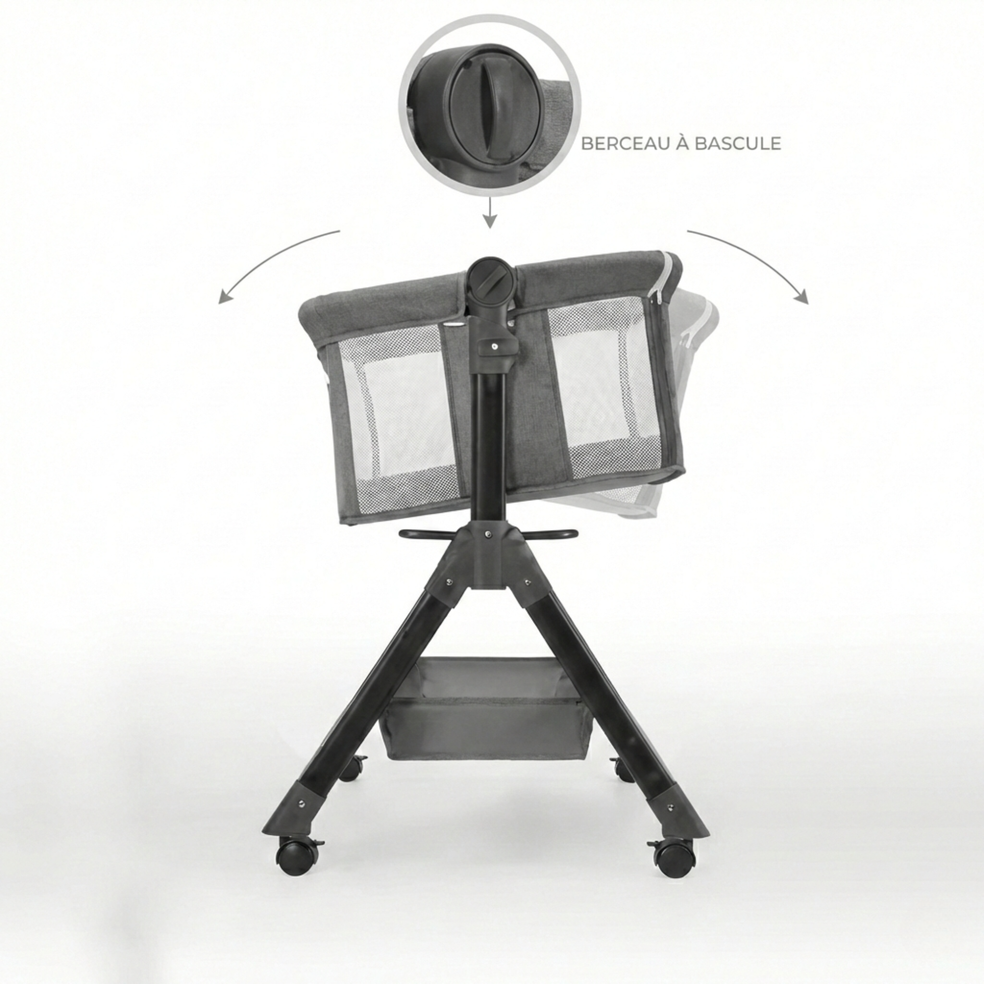 Lit cododo évolutif avec balancement + moustiquaire