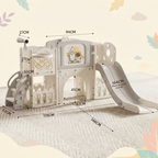 Aire de jeux bébé-enfant avec toboggan & activités