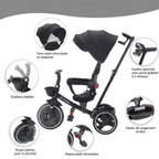 Tricycle évolutif enfants 6-en-1 – (10 mois à 5 ans)