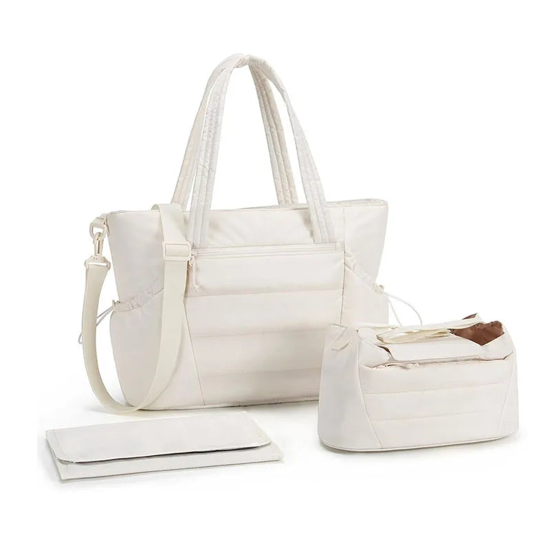 Diaper Bag Tote Baby Diaper Bag with Change Pad Large Travel Diaper Tote Caddy for Mom and Dad Multifunction Large Baby Bag