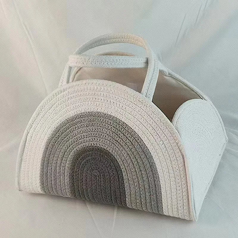 Mummy Bag Baby Storage Nursery Organizer Basket Infant Diaper Bag with Handle Caddy Changing Nappy Kids Storage Carrier