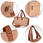 Baby Felt Storage Nursery Organizer Basket Infant Diaper Bag with Handle Caddy Changing Nappy Kids Storage Carrier Large Pocket