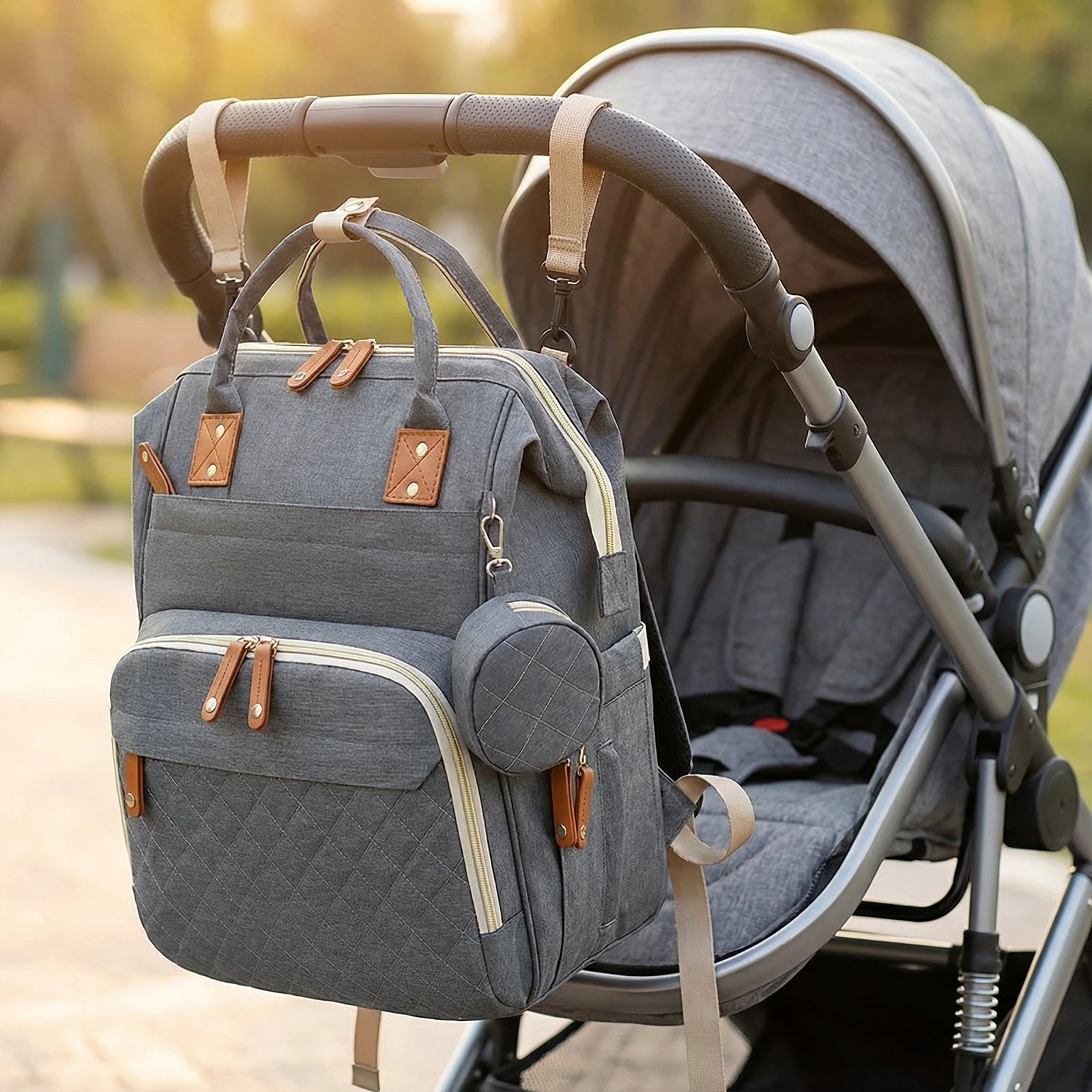 Lightweight Baby Changing Bag Unisex Backpack Nappy Bags Diaper Travel Bag for Mom and Dad | Pacifier Holder