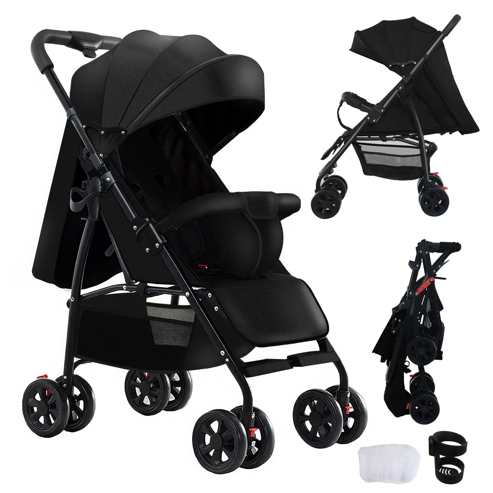 Lightweight stroller Baby carriage Newborn Infant baby pram jogging stroller compact baby travel stroller lightweight  strollers