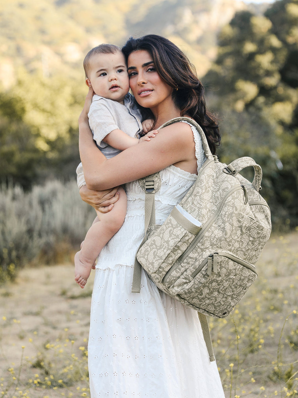 JuJuBe Sazan + JuJuBe Classic Diaper Backpack - Paisley Floral