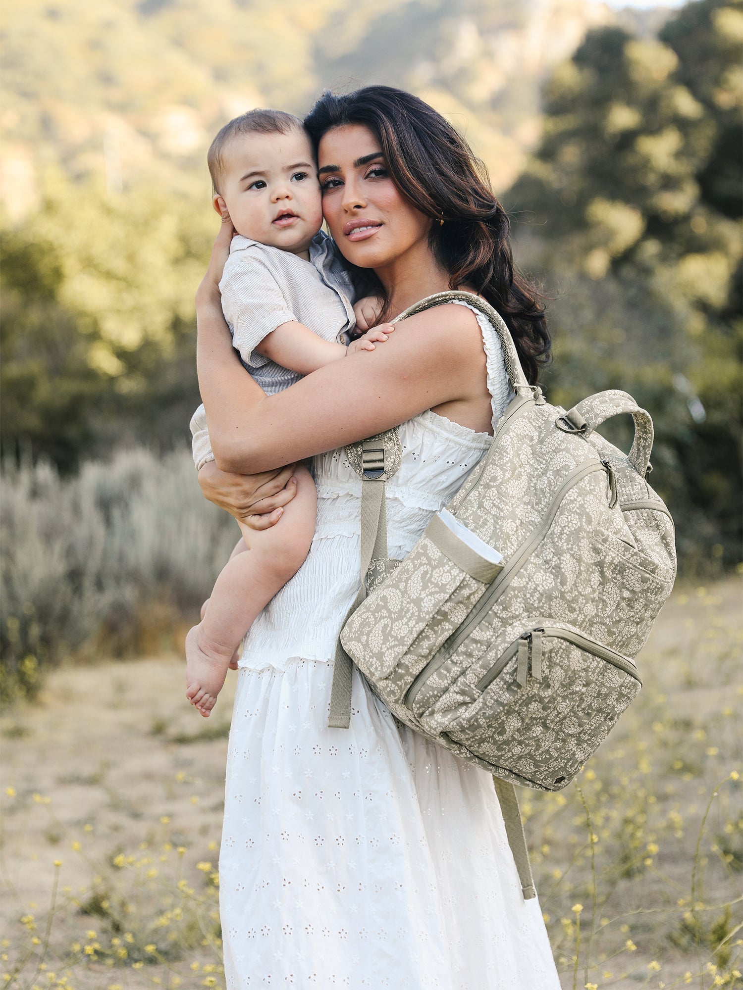 JuJuBe Sazan + JuJuBe Classic Diaper Backpack - Paisley Floral