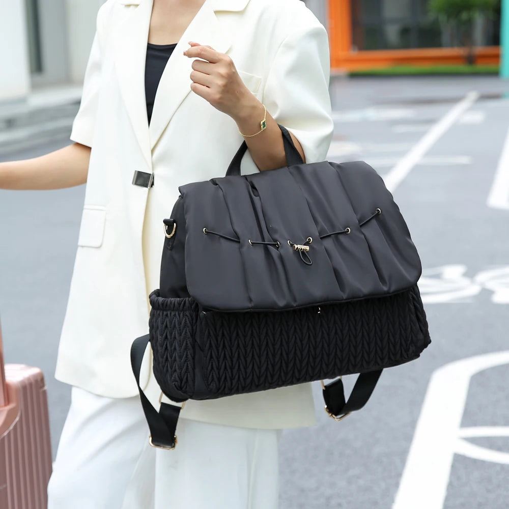 Diaper Bag Large Diaper Backpack Stylish Toddler Baby Maternity Bags Travel Backpacks with Insulated Pockets Changing Pad Stroll