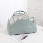 Mummy Bag Baby Storage Nursery Organizer Basket Infant Diaper Bag with Handle Caddy Changing Nappy Kids Storage Carrier