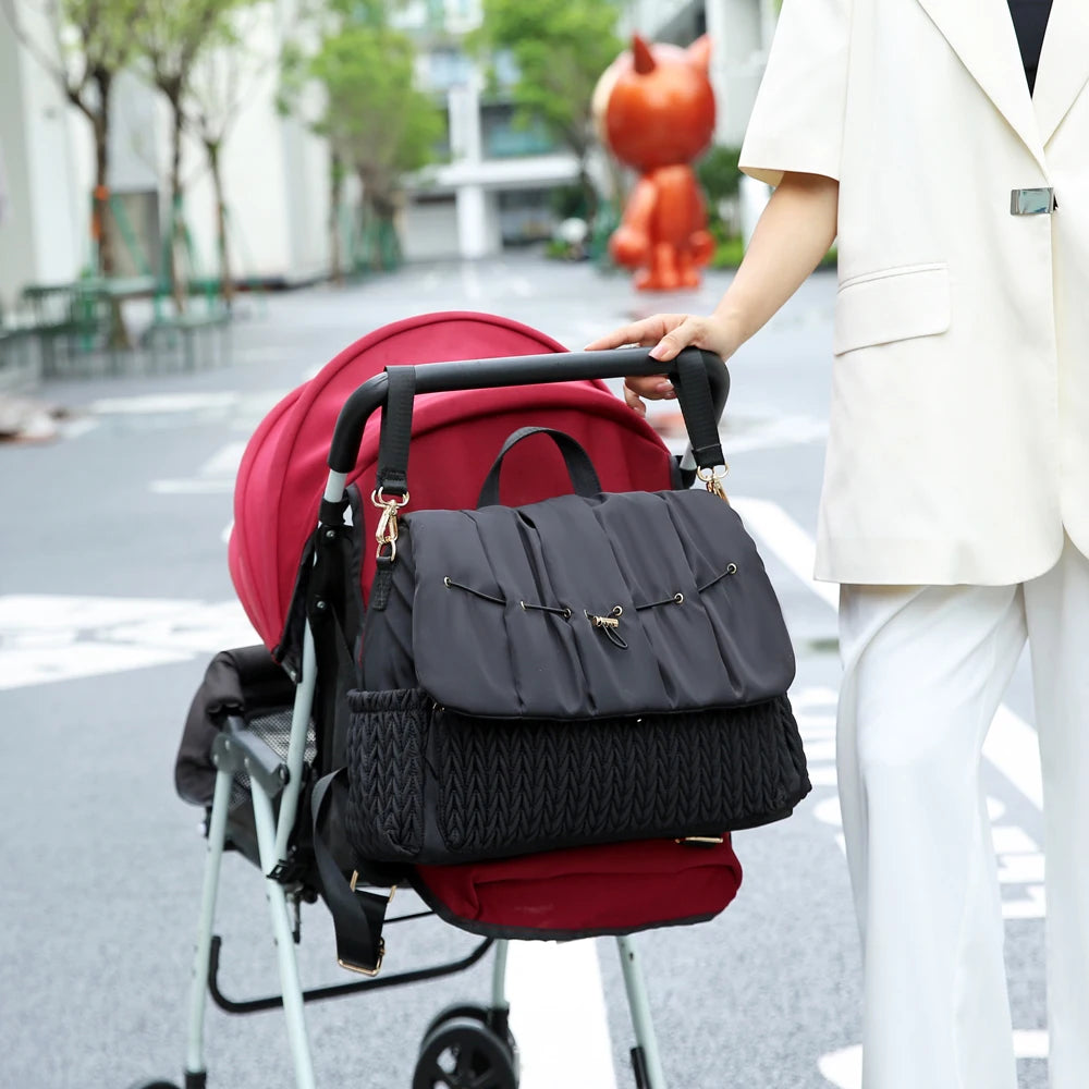 Diaper Bag Large Diaper Backpack Stylish Toddler Baby Maternity Bags Travel Backpacks with Insulated Pockets Changing Pad Stroll