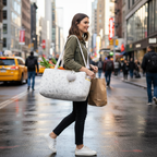 Baby Diaper Bag Cute Cartoon Shoulder Bag with Zipper Messenger Bag Mom Bag Storage Bag Luggage Tote Bag for Travel