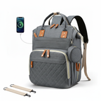 Lightweight Baby Changing Bag Unisex Backpack Nappy Bags Diaper Travel Bag for Mom and Dad | Pacifier Holder