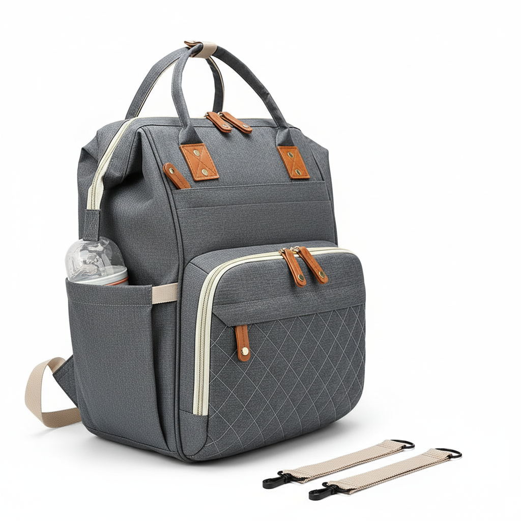 Lightweight Baby Changing Bag Unisex Backpack Nappy Bags Diaper Travel Bag for Mom and Dad | Pacifier Holder