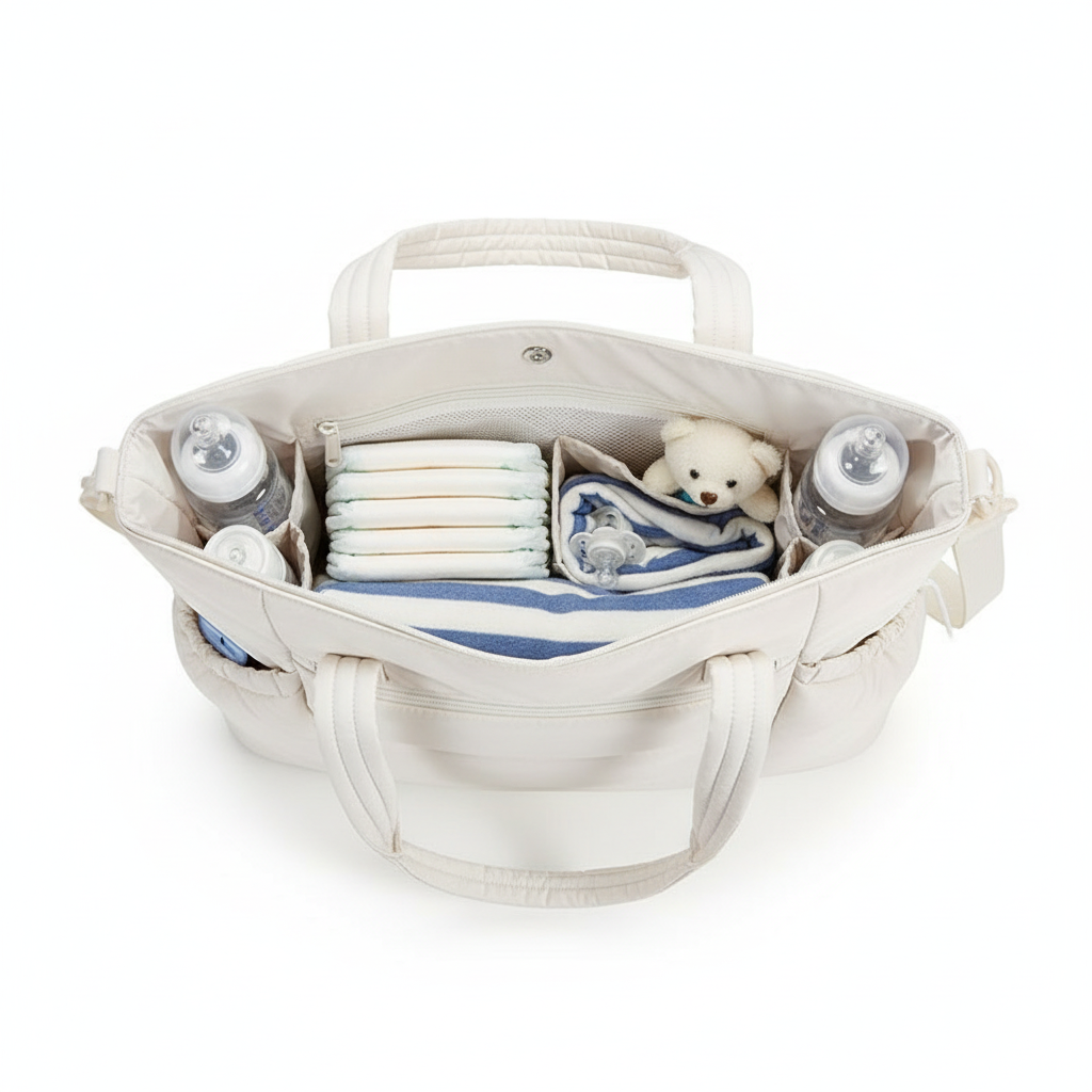 Diaper Bag Tote Baby Diaper Bag with Change Pad Large Travel Diaper Tote Caddy for Mom and Dad Multifunction Large Baby Bag