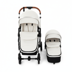 3-in-1 Baby Stroller & Car Seat Combo, High-Landscape Lightweight Pram, Easy Fold Compact Travel System for Newborn Infant and Toddler