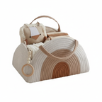 Mummy Bag Baby Storage Nursery Organizer Basket Infant Diaper Bag with Handle Caddy Changing Nappy Kids Storage Carrier