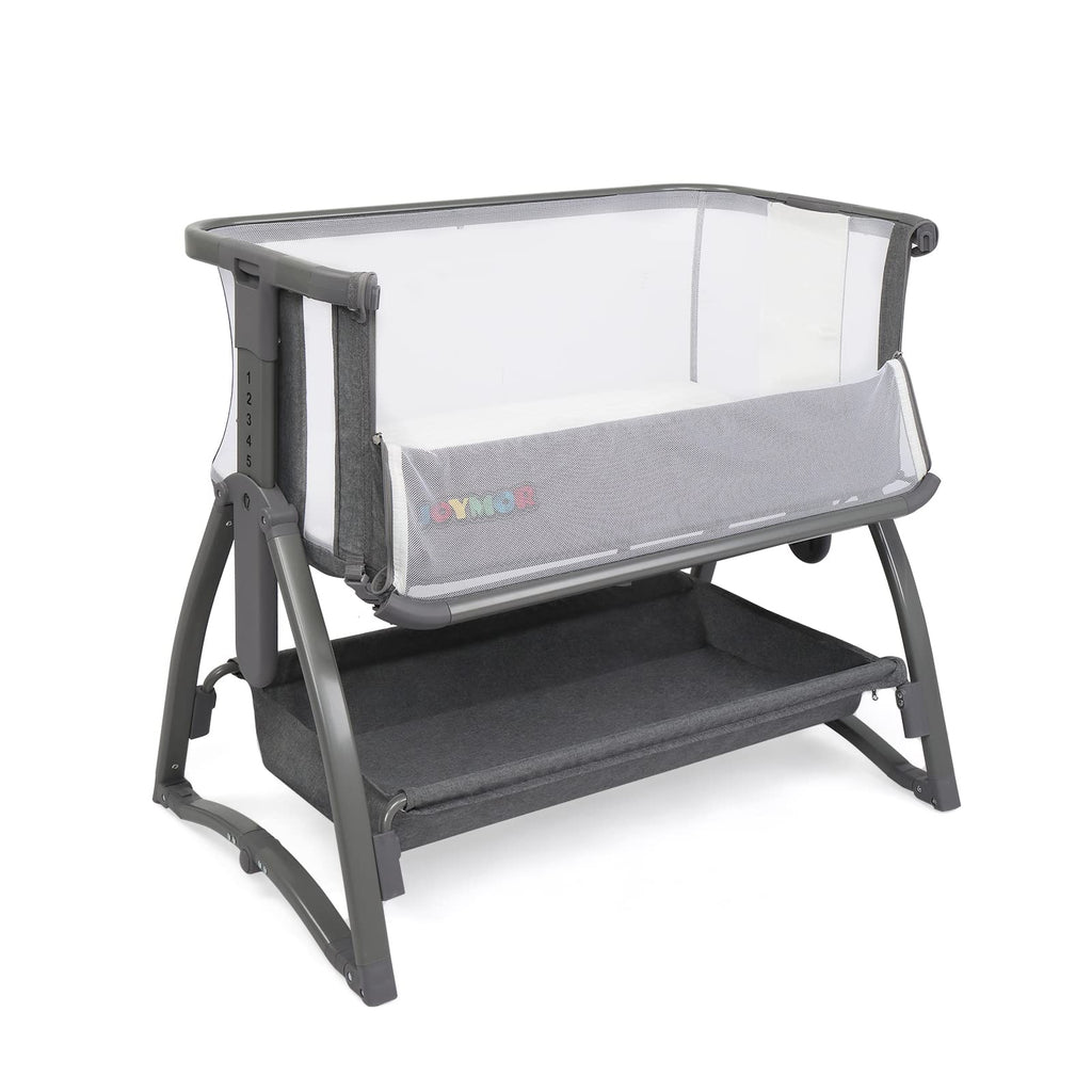 JOYMOR 4 in 1 Baby Bassinet Crib Bedside Sleeper with Mattress